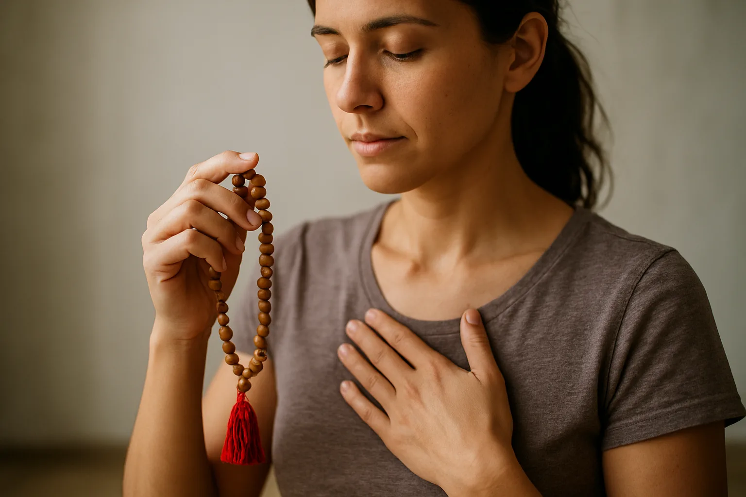 Japa mala: significado espiritual y uso en prácticas meditativas