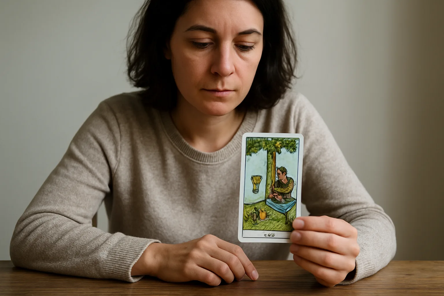 Cuatro de copas en el tarot: significado y simbolismo esencial
