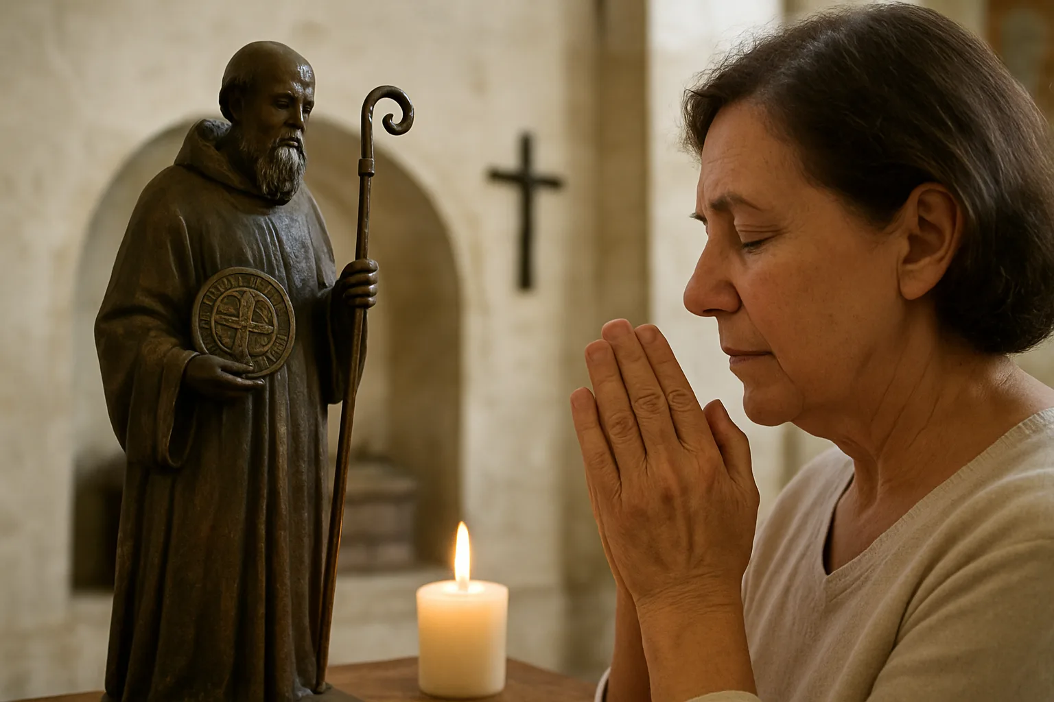 Oración a San Benito para alejar el mal: historia, devoción y guía práctica